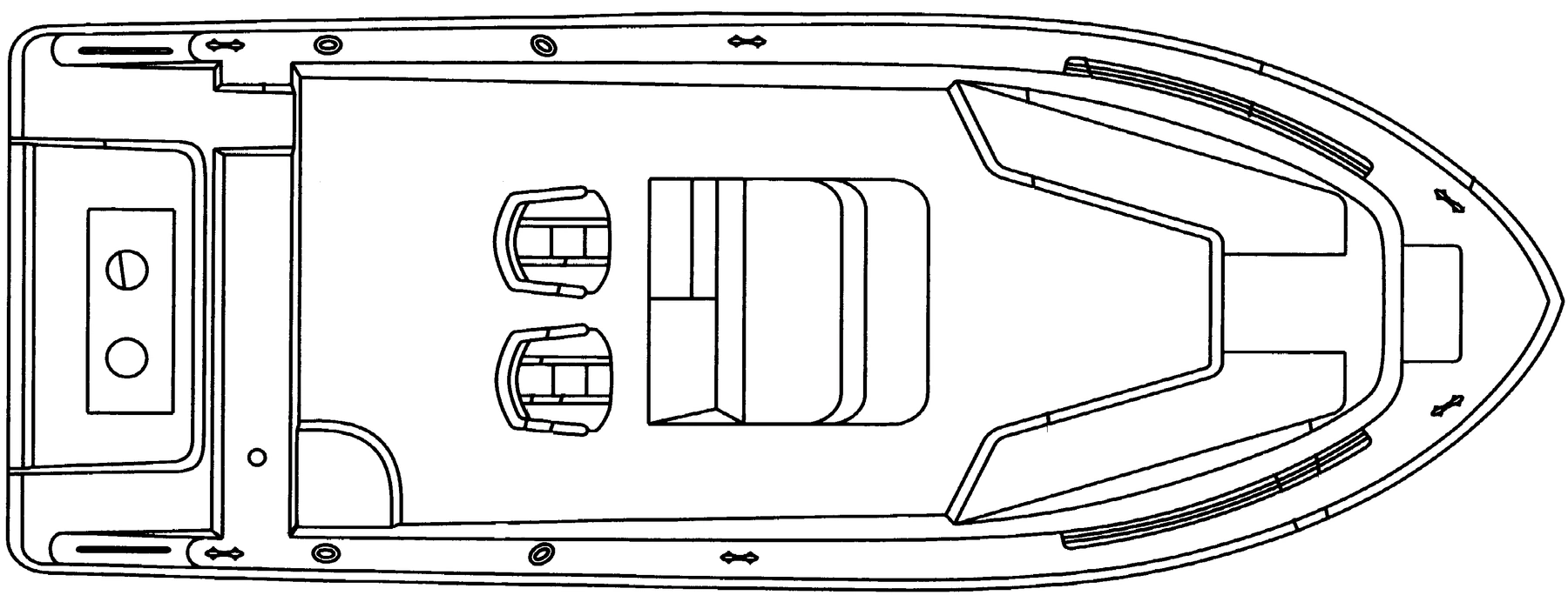 Hydra-Sports 2000 Center Console floor plan
