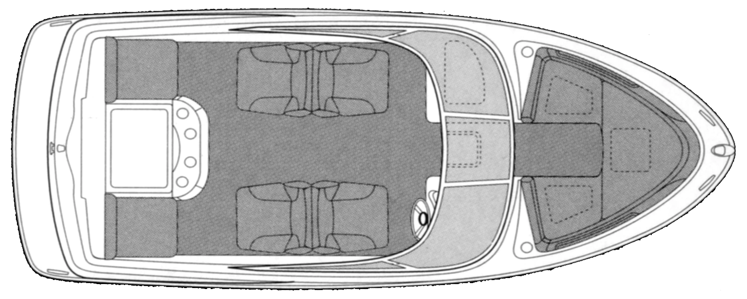 Maxum 1900 SR floor plan