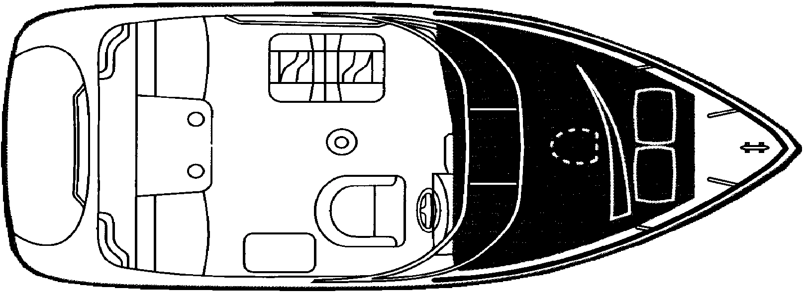 Rinker Yachts 212 Cuddy floor plan