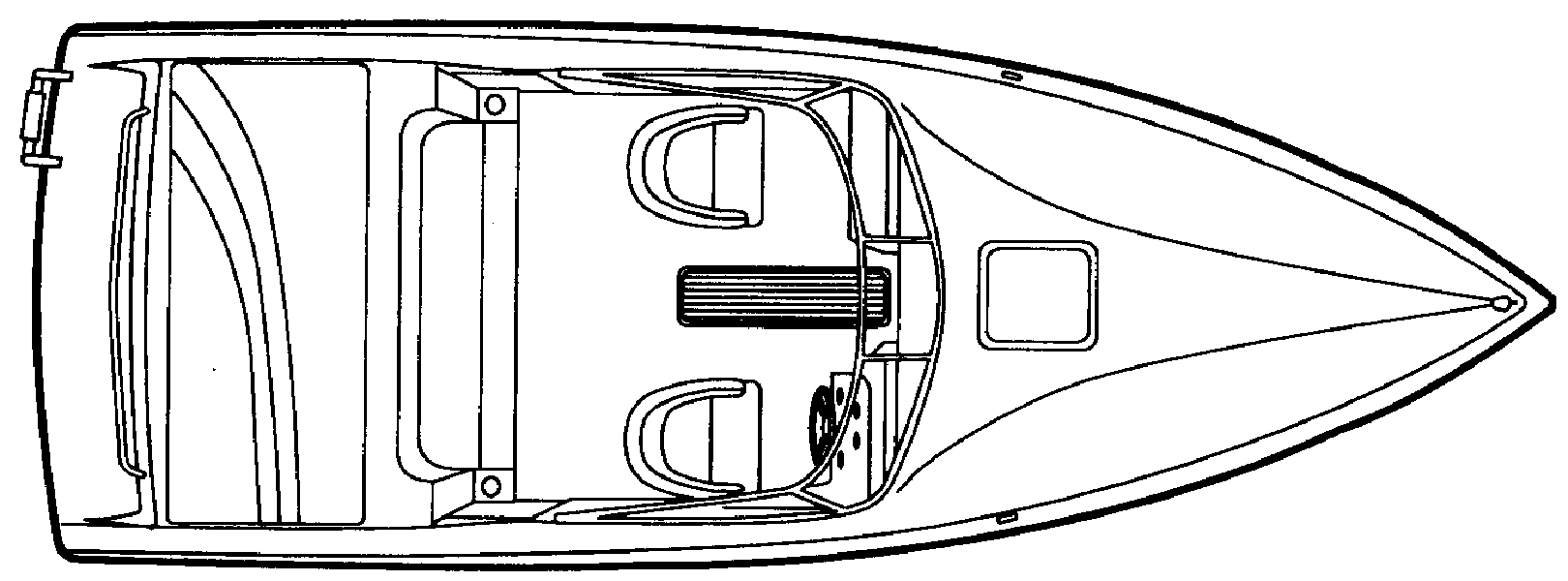 Rinker Yachts 212 Cuddy floor plan