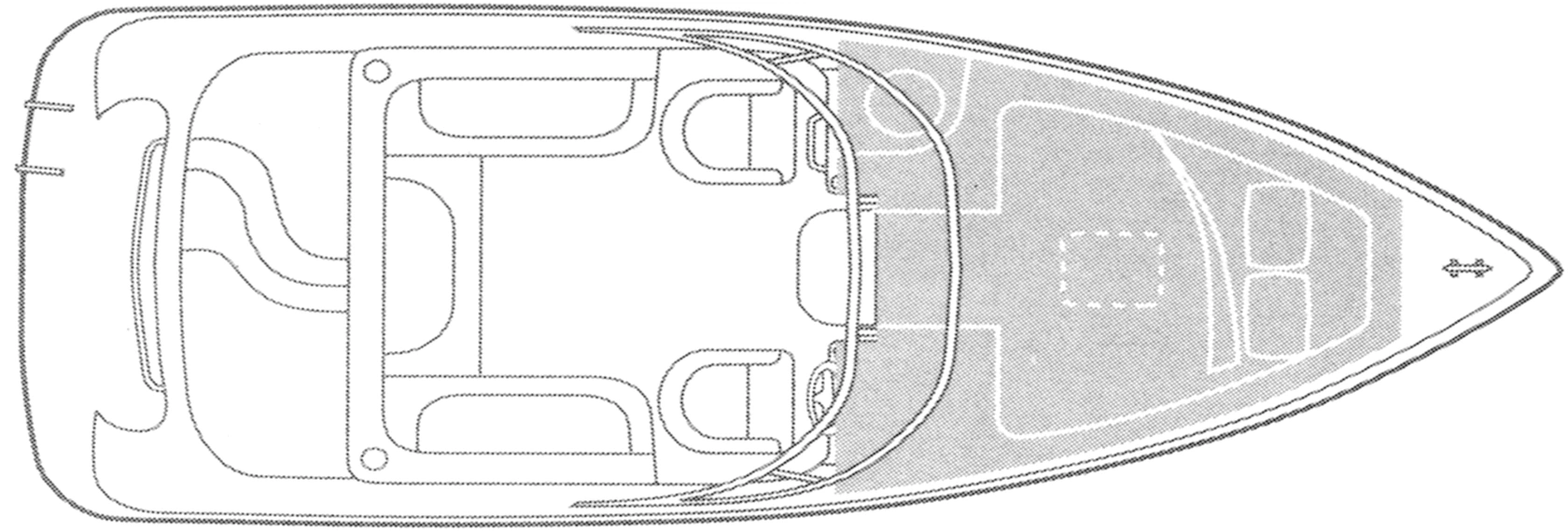 Rinker Yachts 232 Cuddy floor plan