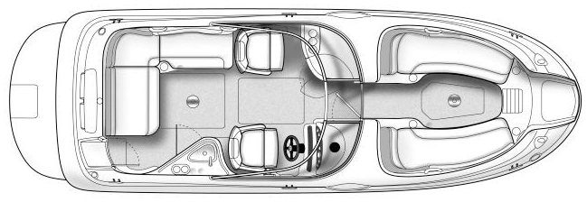 Sea Ray Yachts 240 Sundeck floor plan