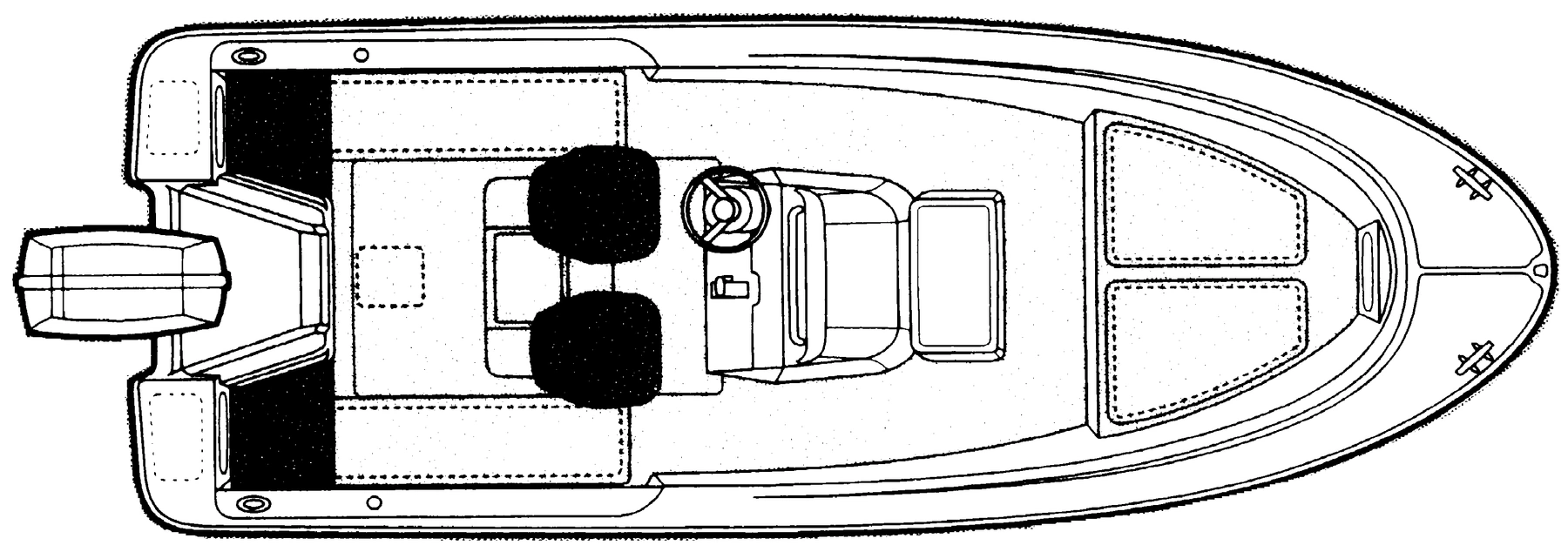 Trophy 1903 Center Console floor plan