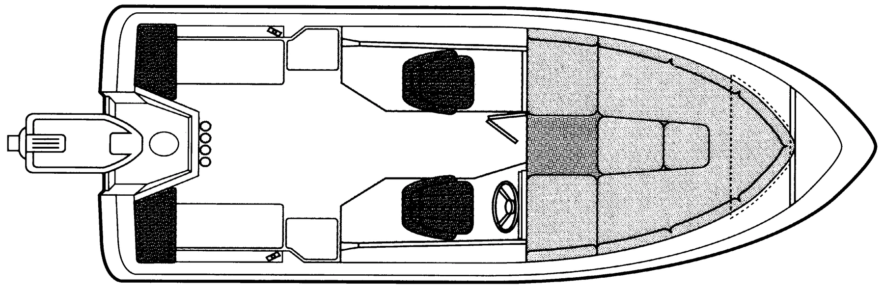 Trophy 2002 Walkaround floor plan
