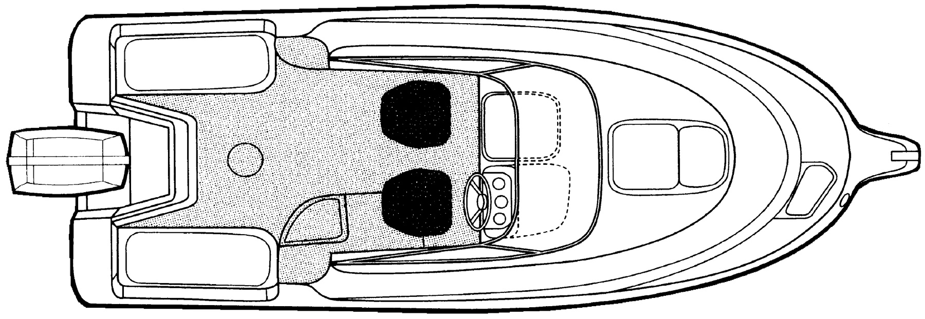 Trophy 2002 Walkaround floor plan