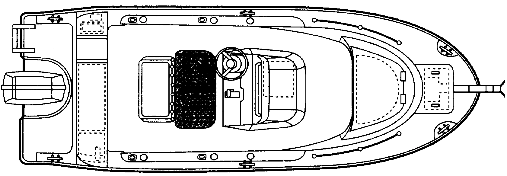 Trophy 2103 Center Console floor plan