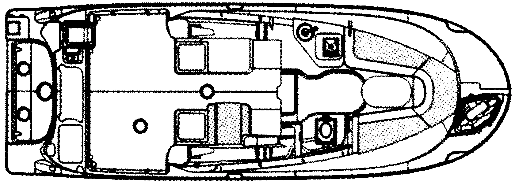 Trophy 2502 Walkaround floor plan