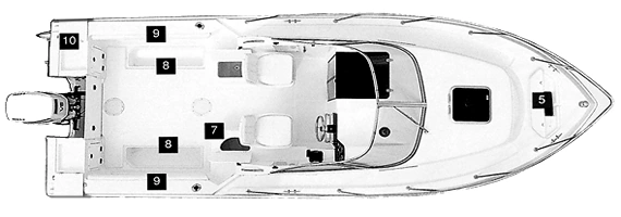 Wellcraft 210 Coastal floor plan