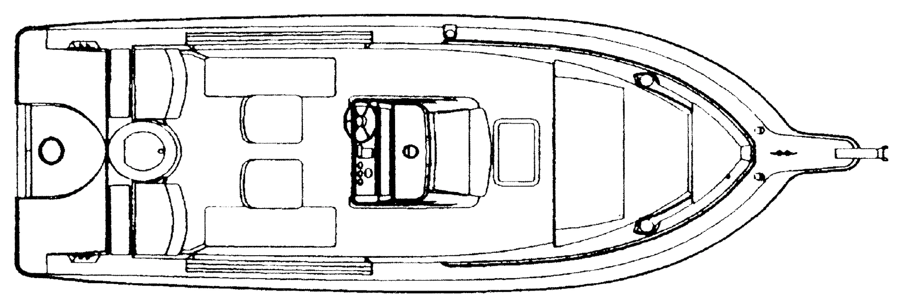 Wellcraft 210 Fisherman floor plan