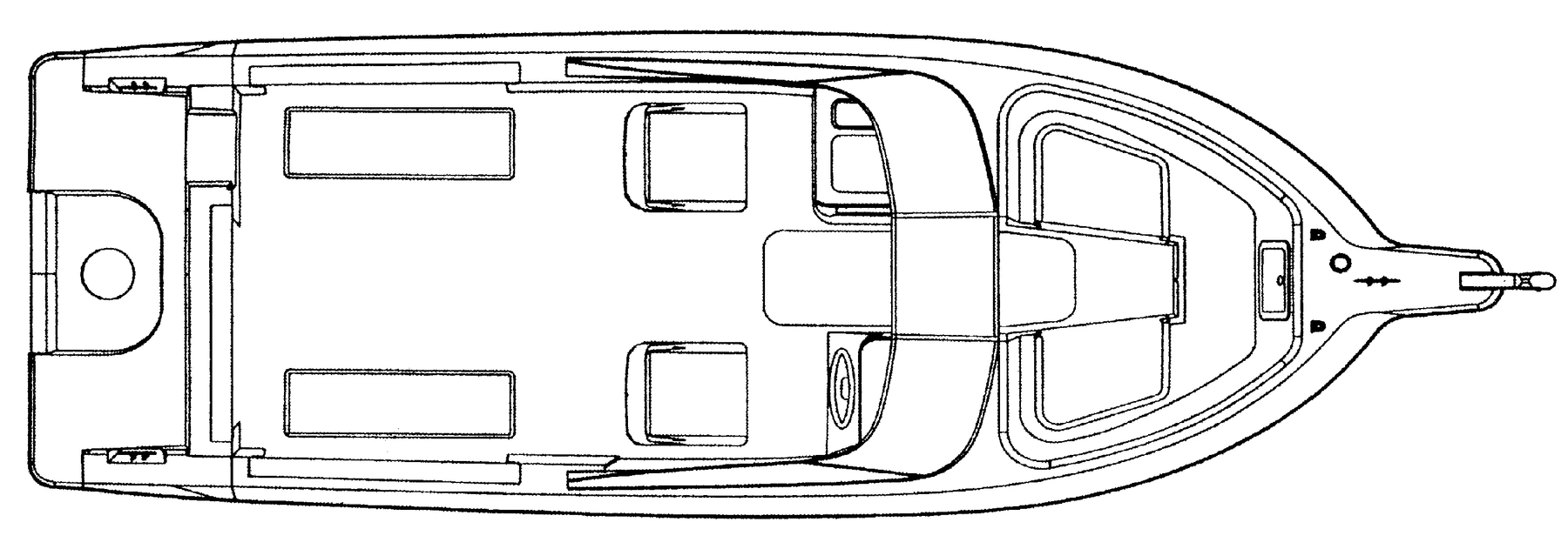 Wellcraft 210 Sportsman floor plan