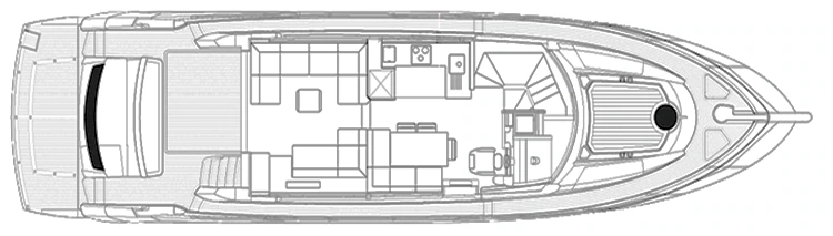 Sunseeker Yachts Manhattan 63 floor plan