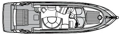 Sunseeker Yachts Manhattan 52 floor plan