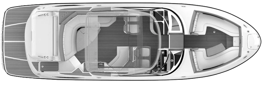 Sea Ray Yachts 350 SLX floor plan