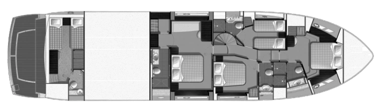 Sunseeker Yachts 75 Yacht floor plan
