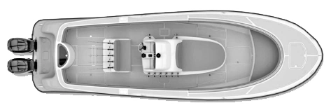 Mag Bay 33 Center Console floor plan