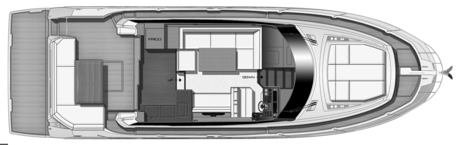 Prestige Yachts 460S Coupe floor plan