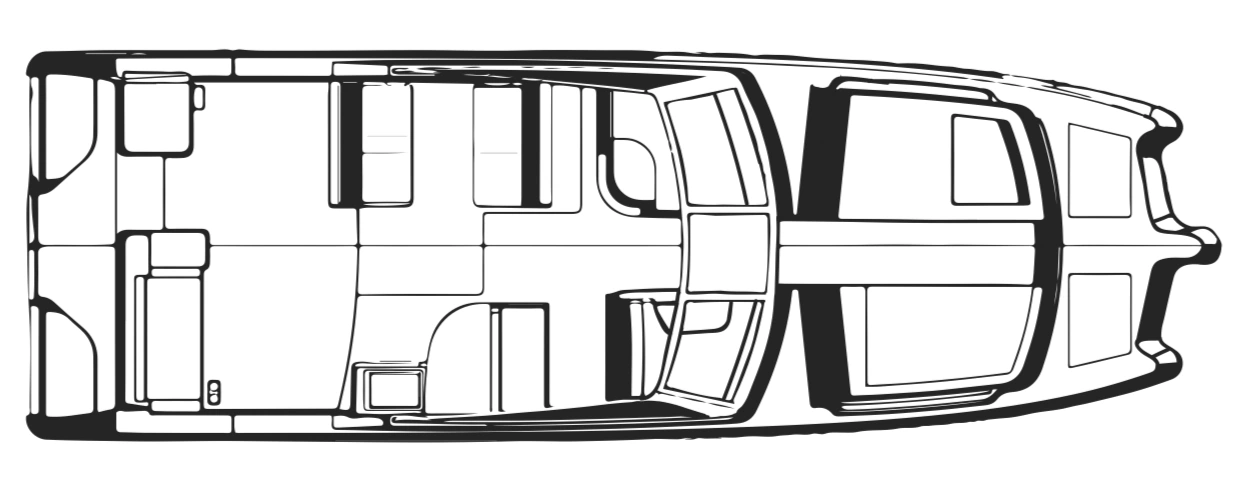 World Cat 320-325 Dual Console floor plan