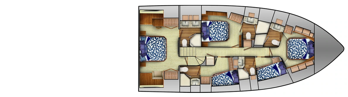 Viking Yachts 80 Convertible floor plan