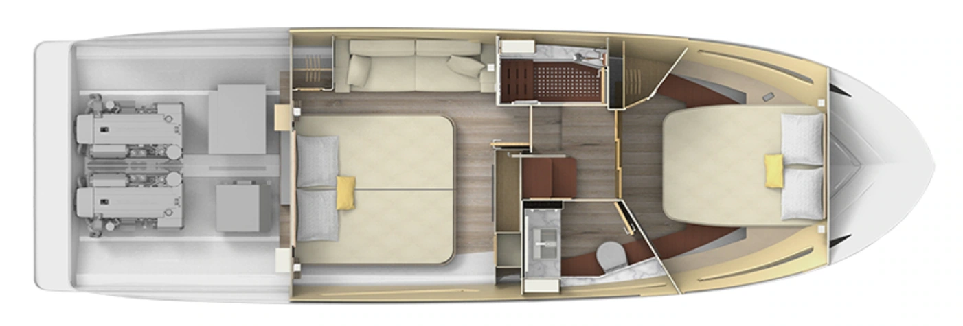 Regal Yachts 38 Grande Coupe floor plan