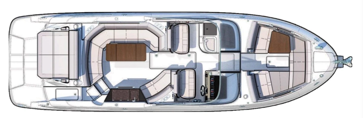 Sea Ray Yachts 350 SLX floor plan