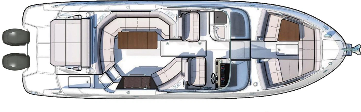 Sea Ray Yachts 350 SLX floor plan