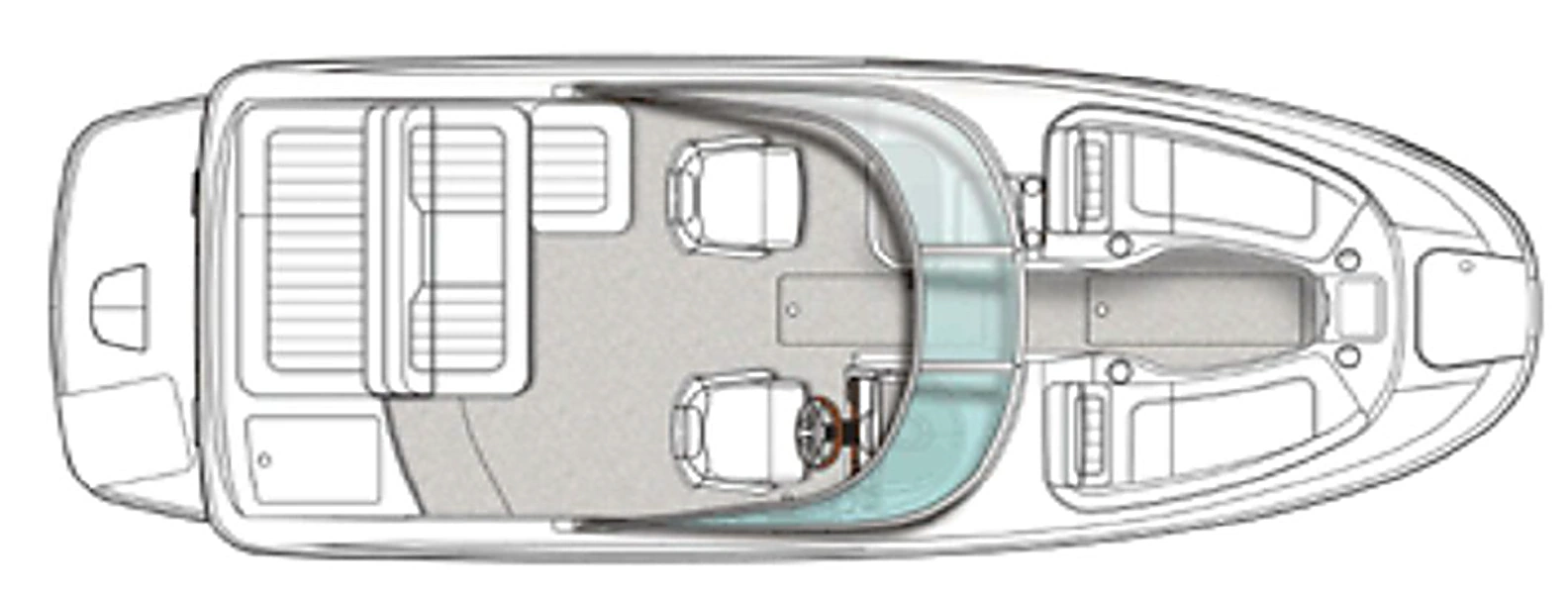 Sea Ray Yachts 220 Sundeck floor plan