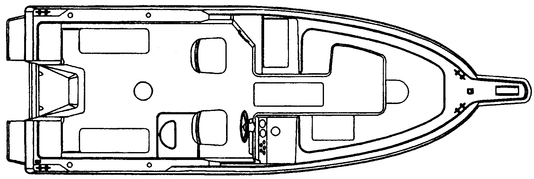 Aquasport 215 Osprey Sport floor plan