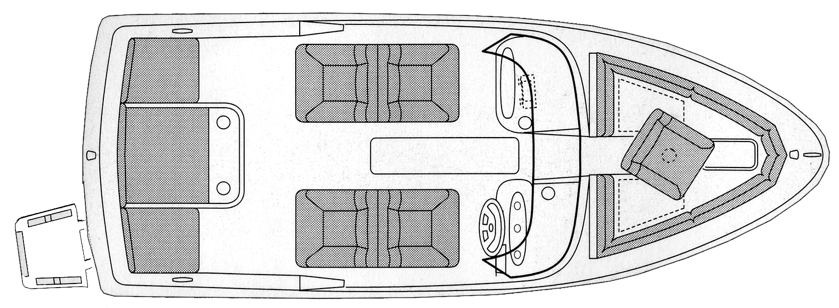 Bayliner Yachts 1952 Capri CL floor plan