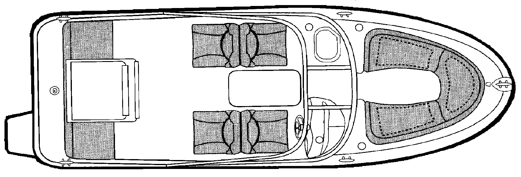 Bayliner Yachts 2150 Capri floor plan