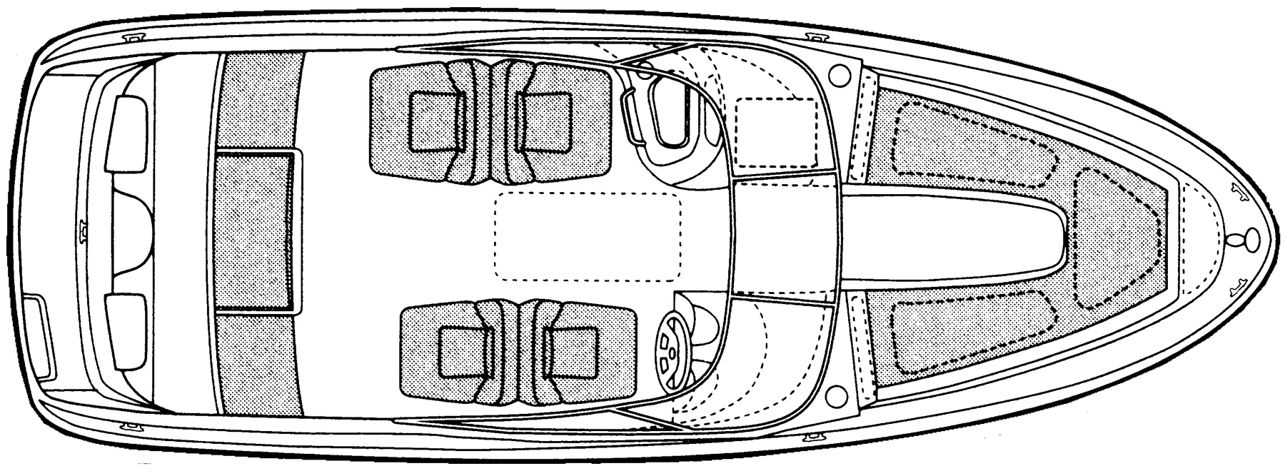 Bayliner Yachts 2350 Capri floor plan