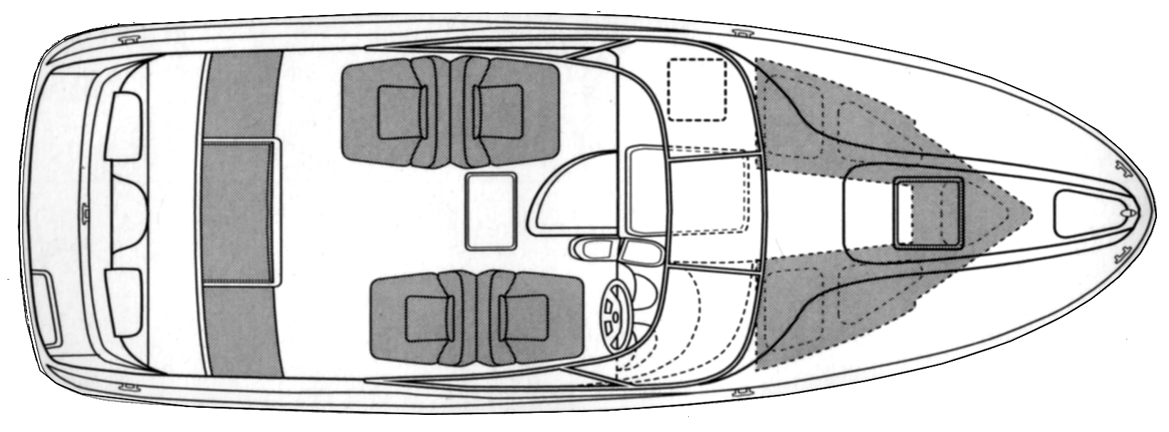 Bayliner Yachts 2352 Capri floor plan