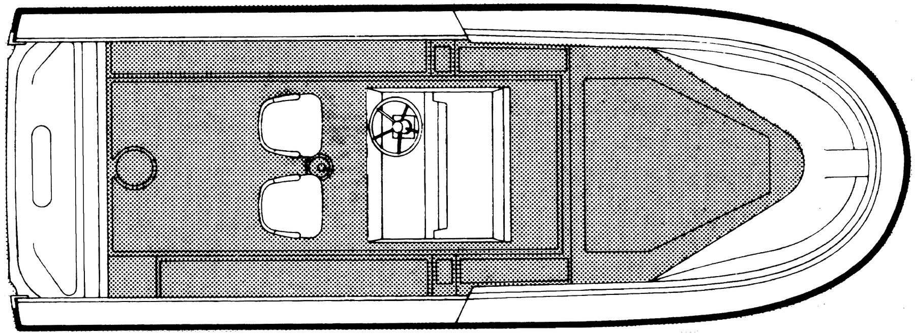 Boston Whaler 20 Outrage floor plan