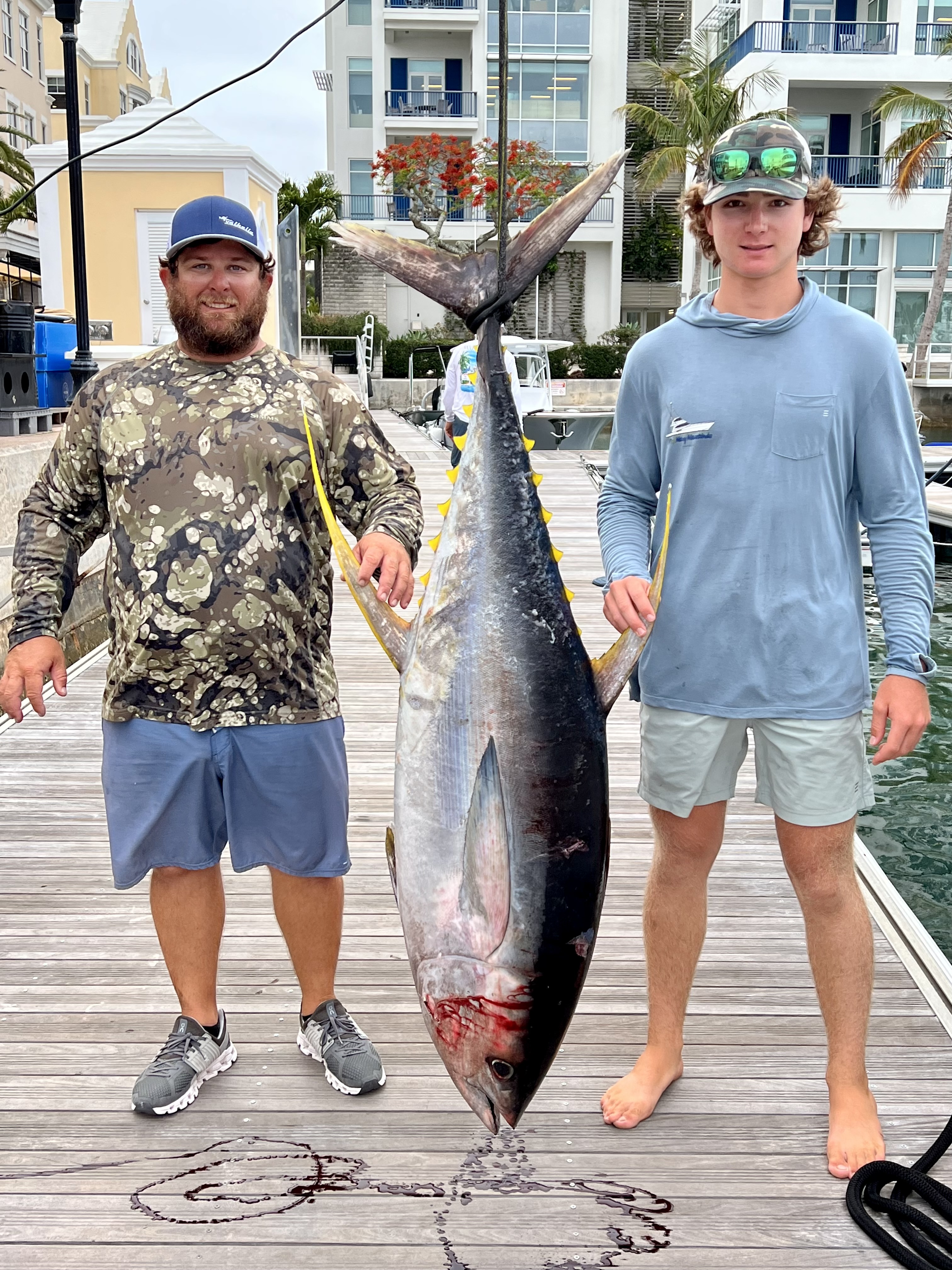 Will Gredick and Viking Demo Mate with yellowfin tuna. 