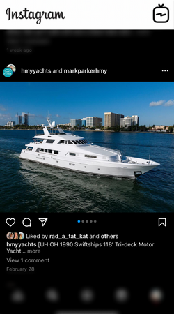 View IG Post - 1990 SWIFTSHIPS TRI-DECK MOTORYACHT - UH OH