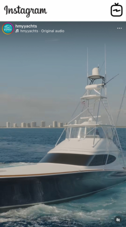 Watch IGTV Video - 2020 HATTERAS CONVERTIBLE GT59 - Ziggy