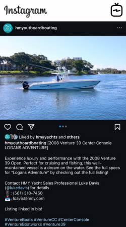 View IG Post - 2008 VENTURE 39 CENTER CONSOLE - Logan's Adventure