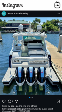 View IG Post - 2021 FORMULA 380 SUPER SPORT CROSSOVER - DAS LIEBESBOOT