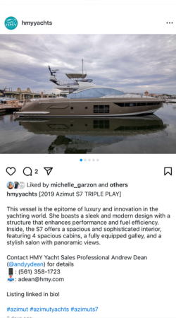 View IG Post - 2019 Azimut S7 TRIPLE PLAY