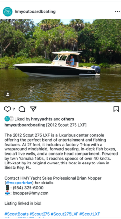View IG Post - 2012 Scout 275 LXF