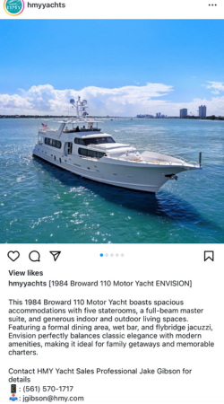 View IG Post - 1984 Broward 110 Motor Yacht ENVISION
