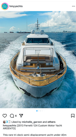 View IG Post - 2013 Ferretti 124 Custom Motor Yacht ARGENTO