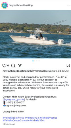View IG Post - 2022 Valhalla Boatworks V-33 JO JO