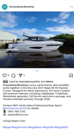 View IG Post - Regal 38 XO 2021 "2021 Regal 38 XO"