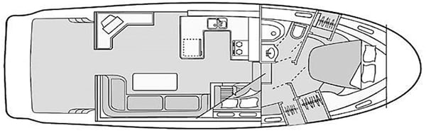3788 Motor Yacht Floor Plan 2