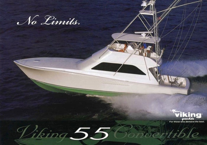 The Viking 55 Convertible (1998–2004) is a modern classic. Five of the best are listed with HMY.