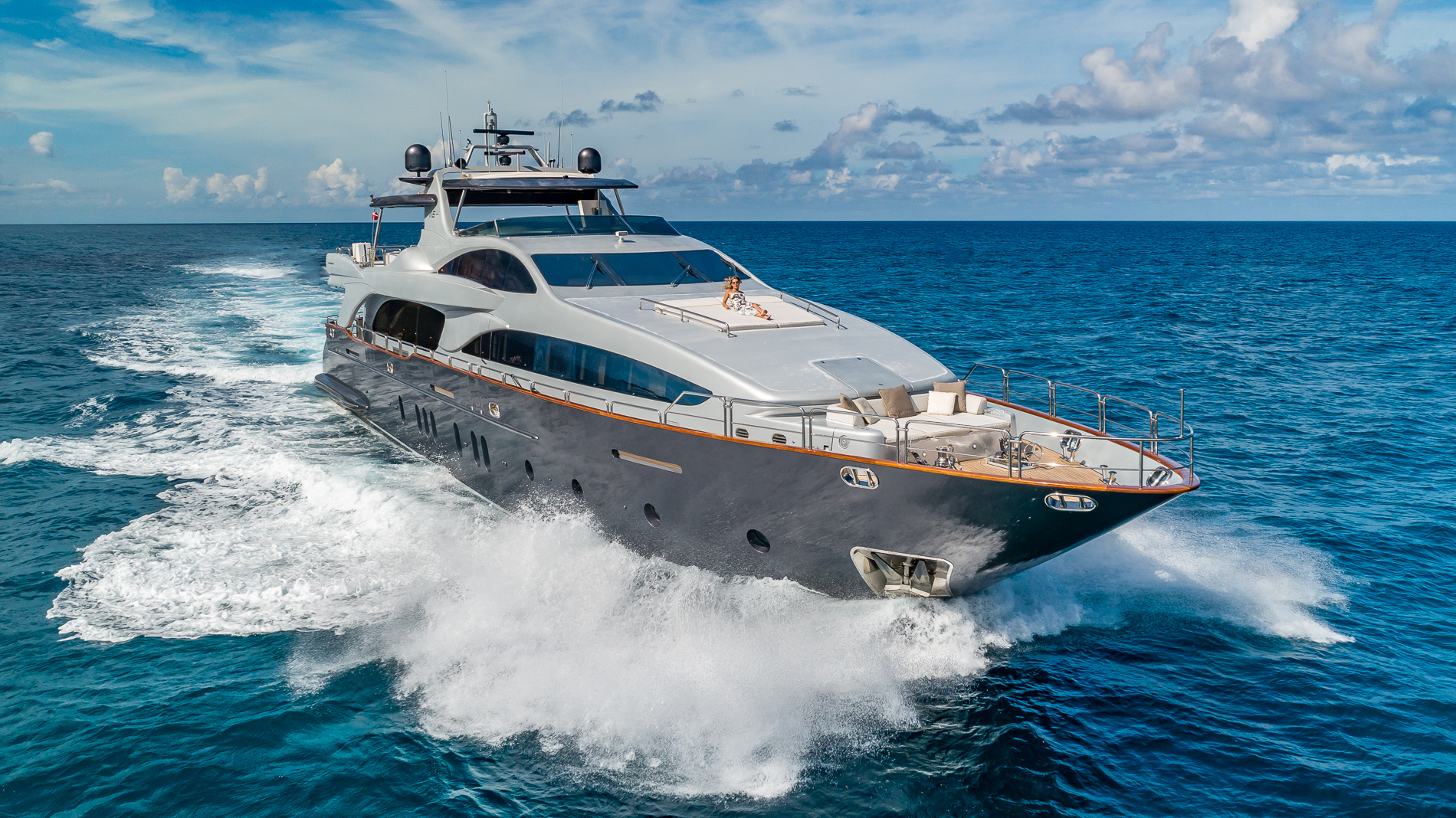 Your Floating Resort Vacation – The Spectacular 116’ Azimut Grande Motor Yacht, “Tail Lights”
