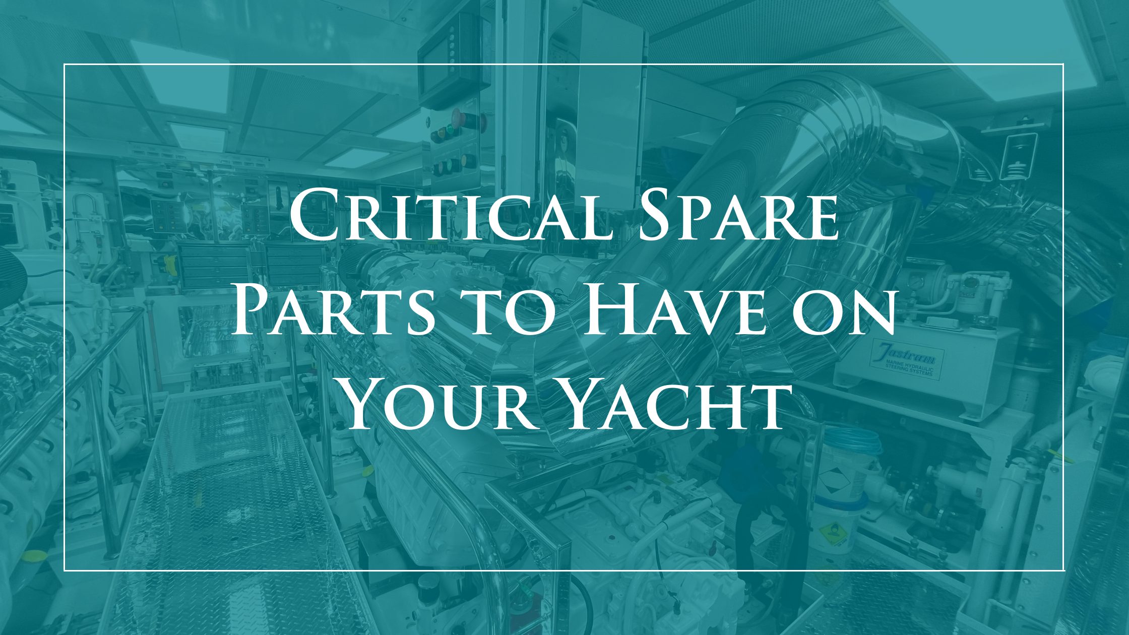 Critical Spare Parts to Have on Your Yacht 