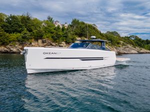 OKEAN 57 port exterior with sides lowered