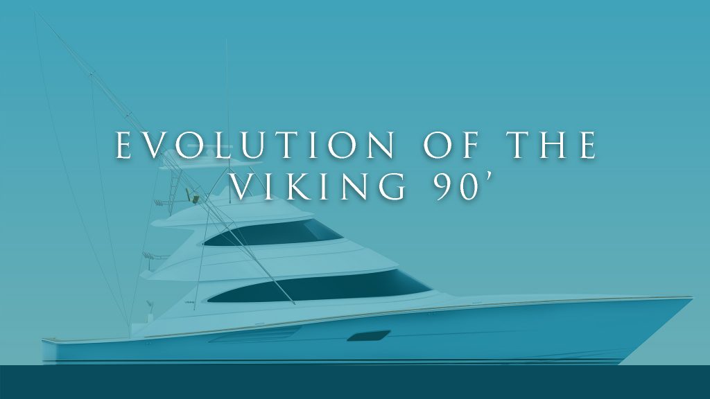 Viking 90 blog cover with image of the enclosed bridge 90 model and blog title