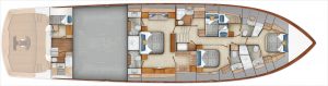 Viking 90 Lower Accommodations Floor plan